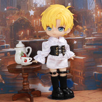 Gothic Shirt for OB11 BJD Dolls and Blind Box Figures - 1/12 Scale European Style Doll Clothes