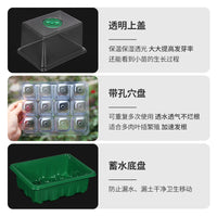6-Cell Seed Starter Tray with Humidity Dome for Seedling Propagation