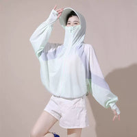 Women's UPF 50+ UV Protection Ice Silk Sun Protection Hoodie