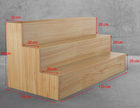 Tiered Display Shelf for Retail Store, Multi-level Island Counter Display Rack for Flowers, Shoes, Hats, Gifts