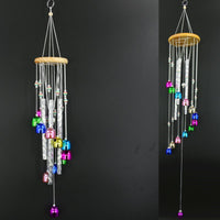 Colorful Wooden & Aluminum Tube Wind Chime for Home Decor and Blessings