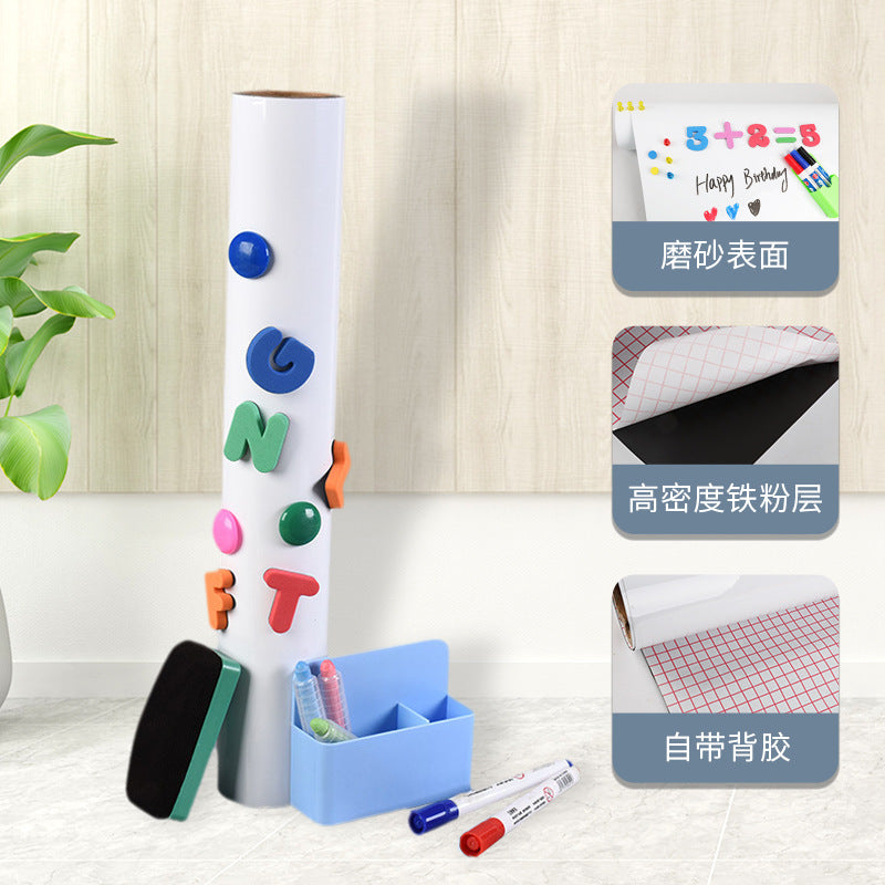 Magnetic Dry Erase Whiteboard/Greenboard Wall Sticker for Home, Office, and Kids' Drawing