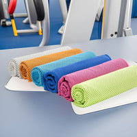 Cooling Towel Instant Relief Ice Silk Sweat-Absorbing Quick Dry for Sports & Fitness with Portable Canister