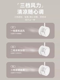 Portable USB Rechargeable Neck Fan with Aromatherapy, Foldable Mini Personal Fan for Outdoor Use