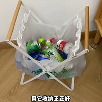 Portable Folding Outdoor Trash Bag Holder for Camping & BBQ