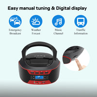 Multifunctional CD Player Stereo Bluetooth Speaker Radio All-in-One Home Music Player
