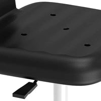 Swivel Adjustable Bar Stool with Wheels for Home Office Lab