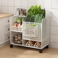 Multi-layer Rolling Kitchen Storage Rack for Vegetables and Fruits