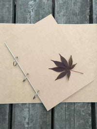 A3/A4 Vintage Kraft Paper Loose-Leaf Sketchbook for Drawing, Journaling, and Doodling