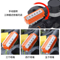 3-Arm Rotary Sprinkler for Garden Lawn, Adjustable Spray Patterns