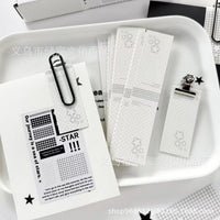 Star Long Strip Card Holder DIY Seal Decorative Clip Minimalist Small Card