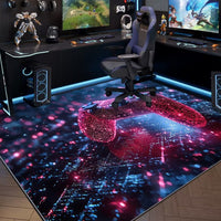 Gaming Room Area Rug Non-Slip Floor Mat for E-Sports Chair Living Room Bedroom