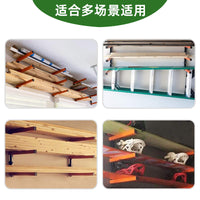 Wall-Mounted Firewood Storage Rack Metal Log Holder for Indoor Outdoor Use
