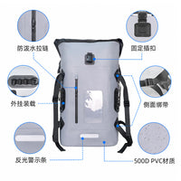 Waterproof Dry Bag Backpack for Outdoor Sports, Diving, Rafting, and Hiking with Wet/Dry Separation