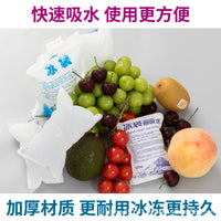 Self-Absorbing Ice Packs for Cold Chain Transport, Seafood, Fruit Preservation