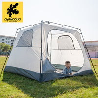Automatic Hydraulic Pop-Up Camping Tent with Sun Shelter for Outdoor Hiking
