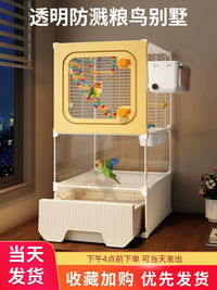 Large Bird Cage House for Parrots, Parakeets and Cockatiels