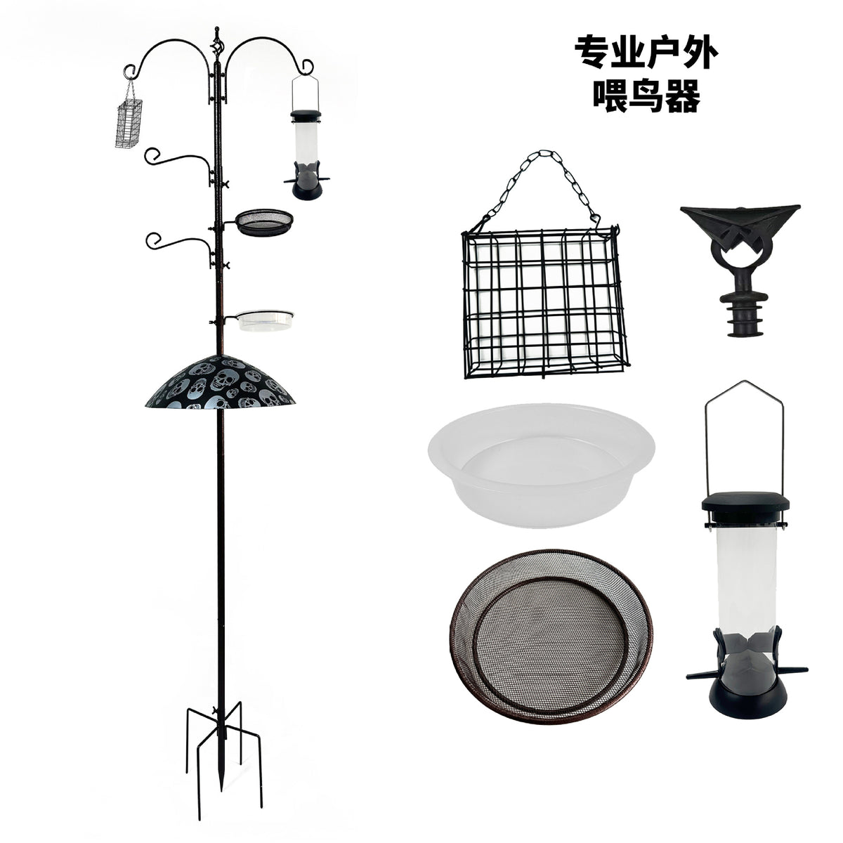 Outdoor Hanging Hummingbird Feeder for Garden and Patio