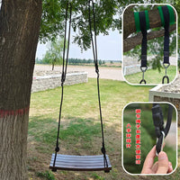 Outdoor Anti-Corrosion Wood Swing Chair Solid Wood Cradle Rocking Swing for Courtyard Park Scenic Area Kids Adults