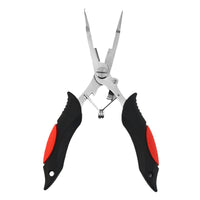 Dual-Color Rubber Handle Fishing Pliers, Lure Pliers, Hook Remover, Rust-Resistant Fishing Hook Grabber for Lure Rods