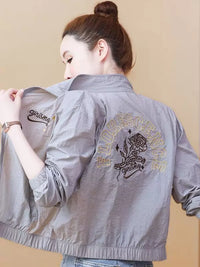 Women's UV Protection Lightweight Jacket Summer Long Sleeve Breathable Casual Short Sun Protection Shirt