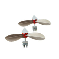 Stainless Steel Wind-Powered Reflective Bird Repeller for Outdoor Gardens and Orchards