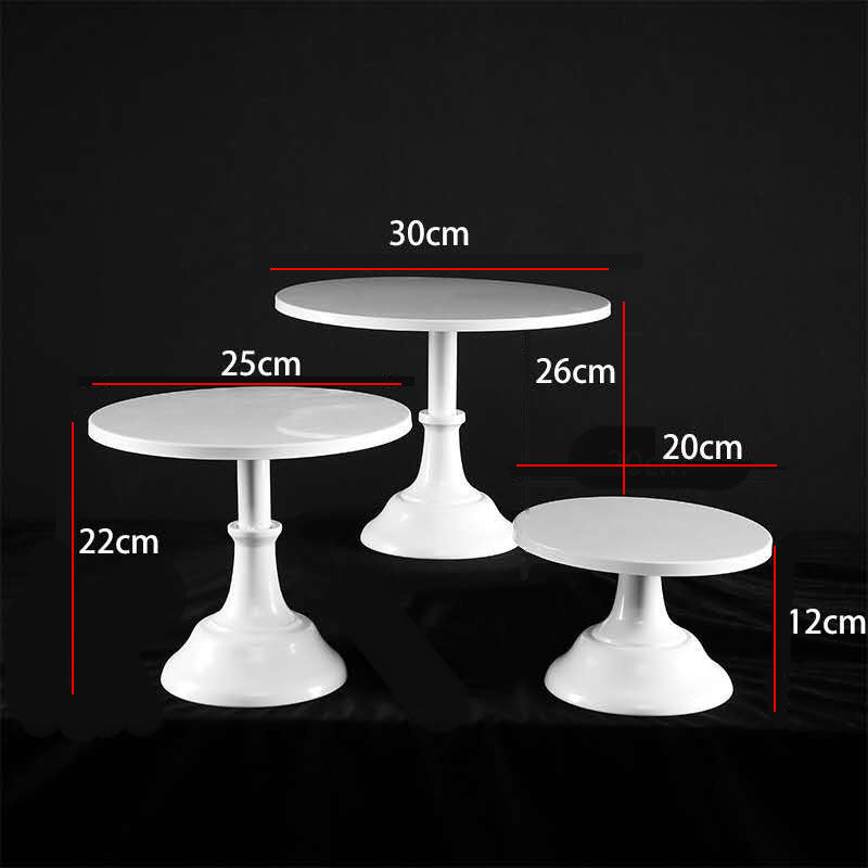 European Style White Iron Art Dessert Display Stand Cake Tray Afternoon Tea Pastry Rack