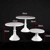 European Style White Iron Art Dessert Display Stand Cake Tray Afternoon Tea Pastry Rack
