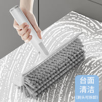 Multi-functional Floor Scrub Brush with Long Handle for Bathroom and Grout Cleaning