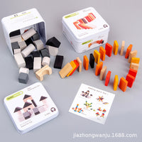 Wooden Mini Puzzle Cube Fidget Spinner Educational Toy for Kids