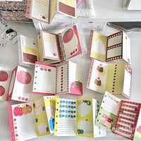 Vintage M5 Tri-Fold Sushi Grass Pudding Tomato Girl Heart Loose Leaf Notebook Refills