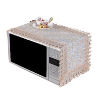 Lace Breathable Microwave Oven Dust Cover for Kitchen Appliances