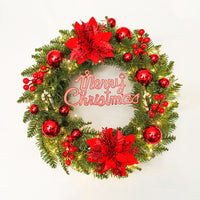 Christmas Artificial Tinsel Wreath for Holiday Decor