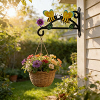 Wrought Iron Wall Mounted Plant Hanger Hook for Garden and Home Decor