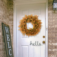 Artificial Eucalyptus Wreath for Wall or Door Decor, Autumnal Greenery Garland