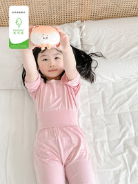 Kids' Summer High-Waist Air-Conditioning Suit Short Sleeve Pajama Set for Boys and Girls