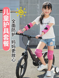 Kids' Protective Gear Set for Cycling, Skating, and Scooter Sports - Knee Pads, Elbow Pads, and Gloves