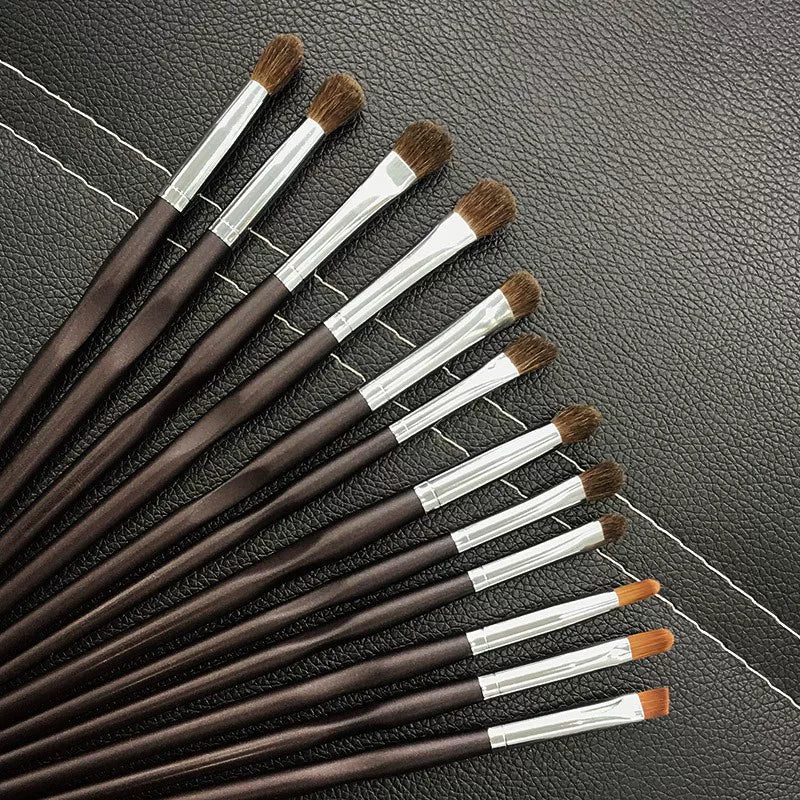 Professional Pony Hair Eyeshadow Brush Set with Storage Bag