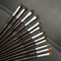 Professional Pony Hair Eyeshadow Brush Set with Storage Bag