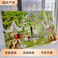 Acrylic Jigsaw Puzzle Frame for Wall or Tabletop Display, High Transparency Dustproof
