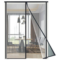 Magnetic Thermal Insulated Door Curtain for Air Conditioned Rooms, Windproof and Mosquito Repellent Plastic Partition