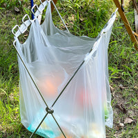 Portable Outdoor Folding Trash Bag Holder for Camping, Picnic, and Home Kitchen