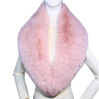 Faux Fox Fur Shawl Collar Scarf for Winter Warmth