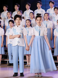 Children's Chinese Style Chorus Performance Costume for Students