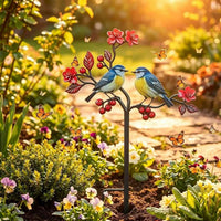 Decorative Metal Bird Garden Stakes for Outdoor Yard Decor