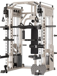Multi-functional Smith Machine Home Gym System with Integrated Training Equipment