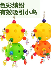 Parrot Chew Toy - Hanging Star Hollow Ball for Cockatiels