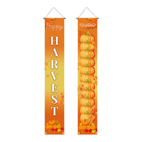 Thanksgiving Harvest Festival Porch Sign Banner for Indoor Outdoor Decoration