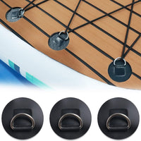 Surfboard Paddleboard Storage Bungee Safety Rope Buckle 6.5cm Single-Sided D-Ring Patch PVC Accessory