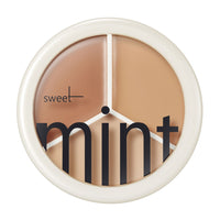 Sweet Mint 3-Color Concealer Palette for Dark Circles, Blemishes, and Tattoo Coverage